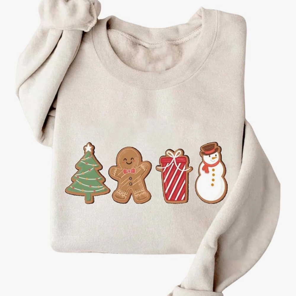 Chic Nation Cream Holiday Sweatshirt